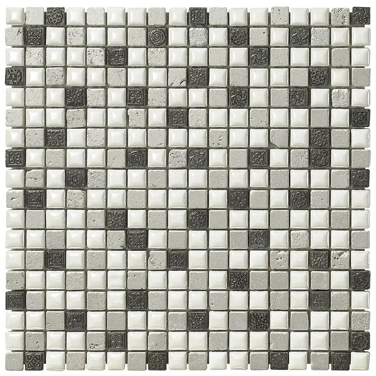 Boxer Mexical С000406055 0173/CM14_Mexical Silver 30x30 Mosaico 30x30 cm, Itália - foto 1 Boxer Mexical С000406055 0173/CM14_Mexical Silver 30x30 Mosaico 30x30 cm, Itália - foto 1