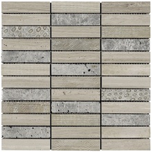 Boxer Patchwork С000444197 0600/PZ_Patchwork White Wood 30x30 Mozaik 30x30 cm, Italien, guld og ædelmetaller - foto 1 - foto 1