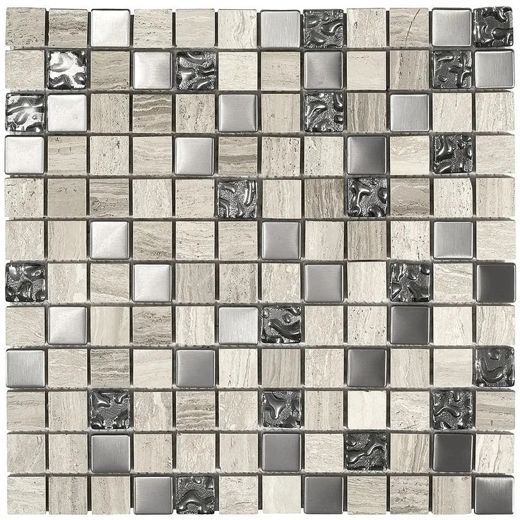 Boxer Wood Stone White С000417243 0168/WY03_Wood Stone Style White 30x30 Mosaic 30x30 cm, Italy - photo 1 Boxer Wood Stone White С000417243 0168/WY03_Wood Stone Style White 30x30 Mosaic 30x30 cm, Italy - photo 1
