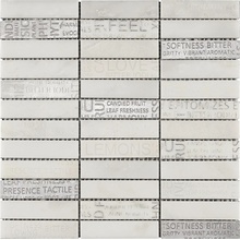 Boxer Words С000444817 0601/WG_Words White 30x30 Mozaika 30x30 cm, Włochy, złoto i metale szlachetne - zdjęcie 1 - zdjęcie 1