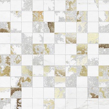 Brennero Venus MQVW Mos. Lapp. White tess. 2.9 Mosaico 30x30 cm, Itália, efeito pedra  - foto 1 - foto 1
