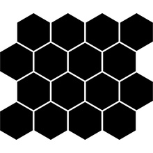 Brennero Yunika С000596575 MEYUBK_YunikaMosaicoHexBlack29,2*25,5 Mozaika 25,5x29,2 cm, Itálie, jednobarevný - fotografie 1 - foto 1