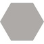 Brennero Yunika С000596732 YUEGR_YunikaHexagonGreyRetNat22,6*19,5 Feinsteinzeug 19,5x22,6 cm, Italien, monochrom - Foto 1