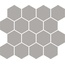 Brennero Yunika С000596579 MEYUGR_YunikaMosaicoHexGrey29,2*25,5 Mozaika 25,5x29,2 cm, Itálie, jednobarevný - fotografie 1