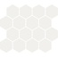 Brennero Yunika С000596581 MEYUWH_YunikaMosaicoHexWhite29,2*25,5 Mosaico 25,5x29,2 cm, Italia, monocolore - foto 1
