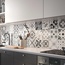 Casalgrande Padana Opus 20x20 см, glazed porcelain stoneware, Italy, hydraulic - interior photo 6