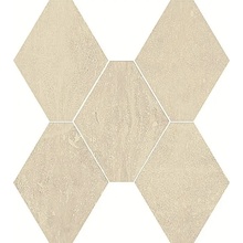 Castelvetro Absolute С000408672 CAU1E_BiancoEsagona Mozaik 34x39 cm, Italien, övriga typer av sten - foto 1 - foto 1