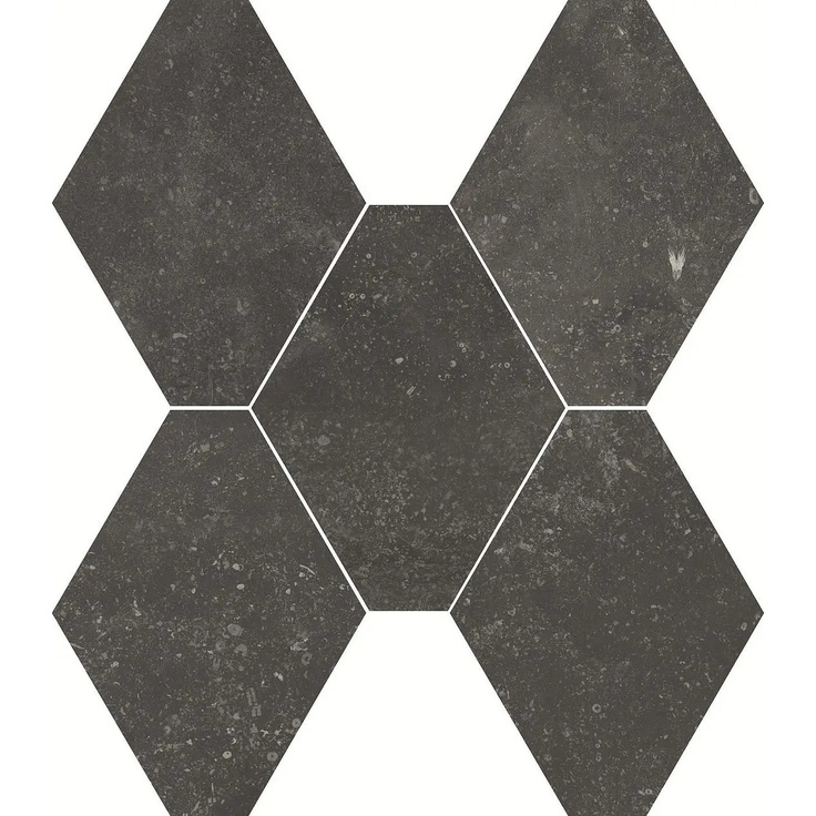 Castelvetro Absolute С000408705 CAU7E_NeroEsagona Mosaico 34x39 cm, Italia, otros tipos de piedra - foto 1 Castelvetro Absolute С000408705 CAU7E_NeroEsagona Mosaico 34x39 cm, Italia, otros tipos de piedra - foto 1
