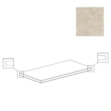 Century Glam 114241 Tortora Gradone Two Angolare Dx Bordo Toro Rett hoekstap 40x80 cm, Italië, steen  - foto 1 - foto 1