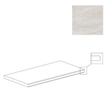 Century Stonerock 120813 White Gradone Two Con Toro Bordo Rett Trin 50x100 cm, Italien, sten  - foto 1 - foto 1