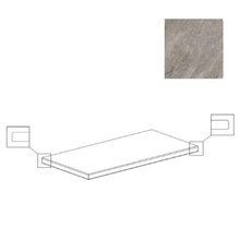 Century Stonerock 120881 Ash Gradone Two Angolare Dx Costa Bordo Gocciolatoio Rett Hjørne trin 50x100 cm, Italien, sten  - foto 1 - foto 1