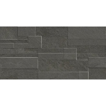 Century Stonerock 119503 Rock Black Strutturato Ret Dekor 30x60 cm, Italien, sten  - foto 1 - foto 1
