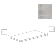 Century Titan 114403 Platinum Gradone Two Angolare Dx Bordo Toro Rett degrau de canto 50x100 cm, Itália, efeito metal - foto 1 - foto 1