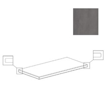 Century Titan 114427 Aluminium Gradone Two Angolare Sx Bordo Toro Nat degrau de canto 50x100 cm, Itália, efeito metal - foto 1 - foto 1