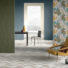 Ceramica Euro XS 7,5x30 см, glazed porcelain stoneware, Italy, concrete - interior photo 1 - photo 2