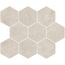 Cercom In.Contro С000613716 1085462_Mos.Esag.ControCream32x28 Mozaika 28x32 cm, Itálie, travertin - fotografie 1