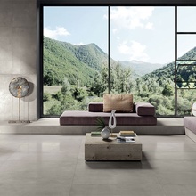 Cercom Infinity 60x60, ongeglazuurd keramisch graniet, Italië, beton - interieurfoto 1 - foto 1