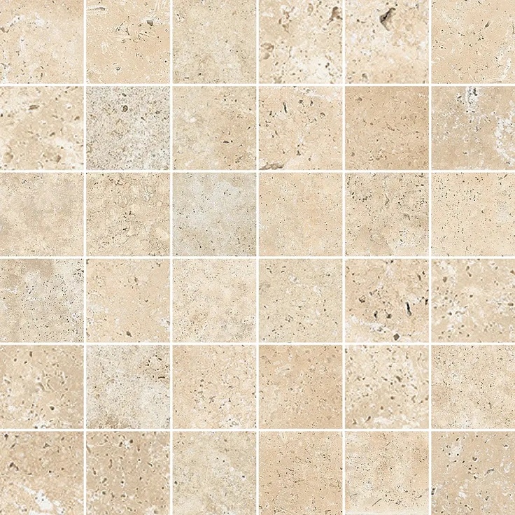 Cerdisa Timestone С000514675 99131_BeigeMosaico30X30 Mozaika 30x30 cm, Itálie, travertin - fotografie 1 Cerdisa Timestone С000514675 99131_BeigeMosaico30X30 Mozaika 30x30 cm, Itálie, travertin - fotografie 1