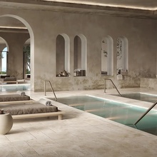 Cerdomus Tibur 20x20, unglazed porcelain stoneware, Italy, travertine - interior photo 1 Cerdomus Tibur 20x20, unglazed porcelain stoneware, Italy, travertine - interior photo 1 - photo 1