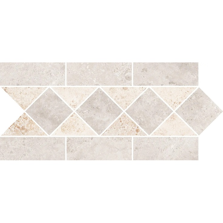 Cerdomus Tibur С000623552 92887_FasciaCarrèGrigio Mosaic 15x30 cm, Italy, travertine - photo 1 Cerdomus Tibur С000623552 92887_FasciaCarrèGrigio Mosaic 15x30 cm, Italy, travertine - photo 1