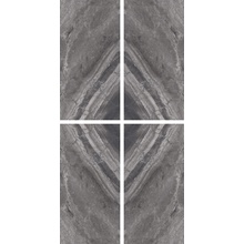 Cerdomus Supreme Book Match Charcoal Levigato S/4 keramisch graniet 60x120 cm, Italië, steen  - foto 1 - foto 1