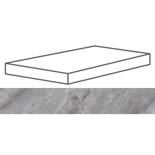 Cerdomus Supreme Angolo Sn Grad.C.Retta Grey Lev. hoekstap 33x120 cm, Italië, steen  - foto 1 - foto 1