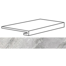 Cerdomus Supreme Gradino C.Retta Silver Lev. Trede 33x120 cm, Italië, steen  - foto 1 - foto 1