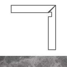 Cerdomus Supreme Battiscala Dx Charcoal Nat. Speciaal element 4,8x60 cm, Italië, steen  - foto 1 - foto 1