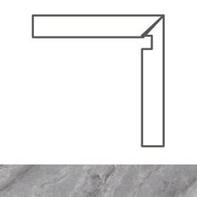 Cerdomus Supreme Battiscala Dx Grey Nat. Speciaal element 4,8x60 cm, Italië, steen  - foto 1 - foto 1