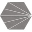 Cerlat Compostela Hex С000553706 Compostela Hex Gris granitkeramik 22,5x25,9 cm, Spanien, hydraulik - foto 1