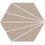 Cerlat Compostela Hex С000553710 Compostela Hex Taupe porcelain tile 22,5x25,9 cm, Spain, hydraulic - photo 1