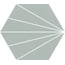 Cerlat Compostela Hex С000553707 Compostela Hex Verde porcelain tile 22,5x25,9 cm, Spain, hydraulic - photo 1