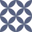 Cerlat Tokio С000556785 Tokio 22 Azul porcelain tile 22,5x22,5 cm, Spain, hydraulic - photo 1