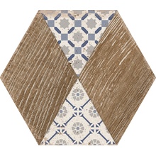 Cerlat Yukon С000562110 Yukon Hex Blue gres porcelanato 22,5x25,9 cm, Espanha, hidráulica - foto 1 - foto 1