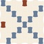 CE.SI. Butterfly Decorob F Fiocco col 1(Sodio) Col 2(Zaffiro) Col 3(Gres) Mosaico 30x30 cm, Itália - foto 1