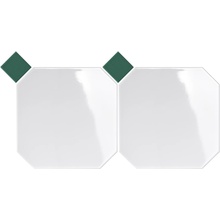 CE.SI. Metro Ottagono Talco /Felce porcelain tile 20x20 cm, Italy, monochrome - photo 1 - photo 1