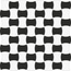 CE.SI Butterfly С000565180 Decoro_A_fluoro/carbonio(2,5x2,5) Mosaic 30x30 cm, Italy, monochrome - photo 1