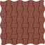 CE.SI Butterfly С000544066 5FB025050REBF-524_Gres(2,5X5) Mosaico 30x30 cm, Itália, monocromático - foto 1