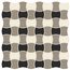CE.SI Butterfly С000623367 DBTR_3C_XSC_M100_Decorob_trama_olors_col1(Xeno)_Col2(Sodio)_Col3(Carbonio)_Stucco(Mapei100) Mosaïque 30x30 cm, Italie, monocolore - photo 1