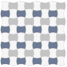 CE.SI Butterfly С000583826 Decoro_B_fluoro/alluminio/zaffiro(2,5x2,5)_Nan Mosaïque 30x30 cm, Italie, monocolore - photo 1 - photo 1