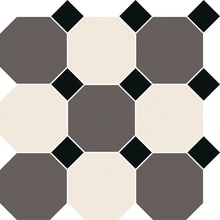 CE.SI Full Body С000566753 BicoloreSuRete/Octagon_Nickel|Sodio_9.85x9.85/Carbonio_3,5x3,5_3, Mozaikk 32x32 cm, Italia - foto 1 - foto 1