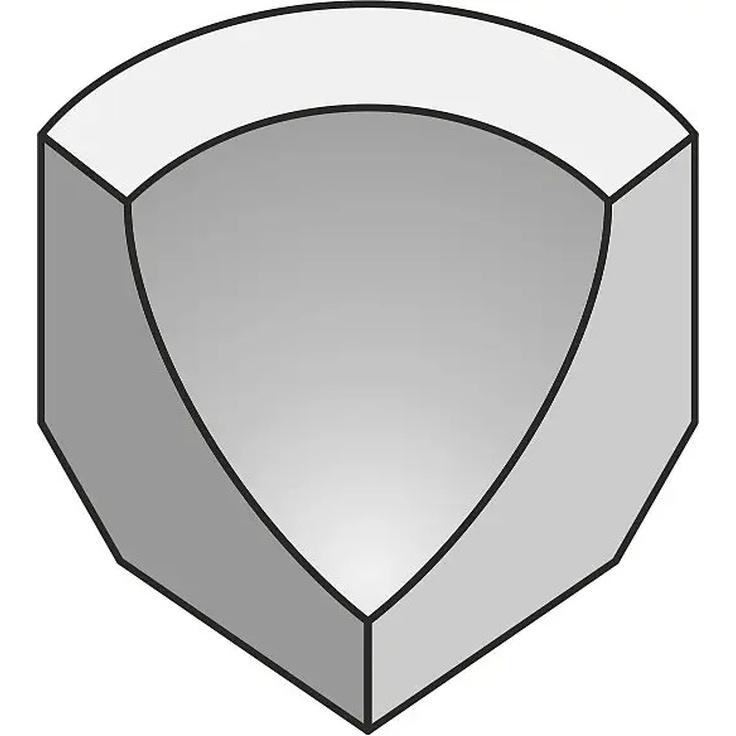 CE.SI I Colori С000559135 Conchiglia/Interna_Bianco_Matt_2,5x2,5_Nan Úhel 2,5x2,5 cm, Itálie, jednobarevný - fotografie 1