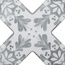 Cevica Becolors С000437774 13X13BECRDSG_BeColors Cross Dec. Stencil Grey grès cérame 13,6x13,6 cm, Espagne - photo 1