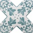 Cevica Becolors С000437777 13X13BECRDSL_BeColors Cross Dec. Stencil Lagoon grès cérame 13,6x13,6 cm, Espagne - photo 1 Cevica Becolors С000437777 13X13BECRDSL_BeColors Cross Dec. Stencil Lagoon grès cérame 13,6x13,6 cm, Espagne - photo 1