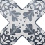 Cevica Becolors С000437778 13X13BECRDSN_BeColors Cross Dec. Stencil Navy grès cérame 13,6x13,6 cm, Espagne - photo 1
