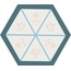 Cevica Boom С000477622 HEX14X16BOD1_Boom Dec.1 porcelænsflise 14x16 cm, Spanien - foto 1