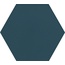 Cevica Boom С000477620 HEX14X16BOIT_Indian Teal porcelænsflise 14x16 cm, Spanien, monokrom - foto 1