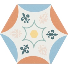 Cevica Boom С000477625 HEX14X16BOD4_Boom Dec.4 porcelænsflise 14x16 cm, Spanien - foto 1 - foto 1