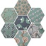 Cevica Good Vibes С000369810 HEX15X17GVMIX_Good Vibes Mix Deco grès cérame 14x16 cm, Espagne - photo 1