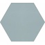 Cevica Manhattan Hex С000498590 15X15HEXPORTUR_Manhattan Hex Turquoise stěnová dlaždice 15x17 cm, Španělsko, jednobarevný - fotografie 1